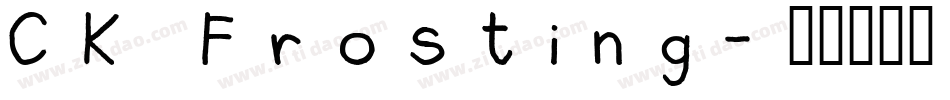 CK Frosting字体转换